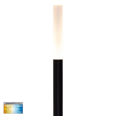 Drique Aluminium Black Bollard Light kit with Spike
