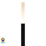 Drique Aluminium Black Bollard Light with Spike