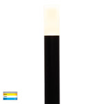 Drique Aluminium Black Bollard Light with Spike