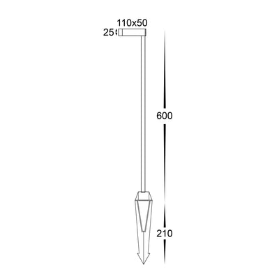 Lindri Bollard Light with Spike