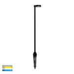 Liueg Aluminium Black Bollard Light with Spike