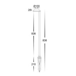 Konoa Aluminium Black Bollard Light with Spike
