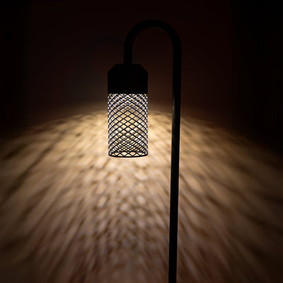 Stellato Aluminium Black Bollard Light with Spike