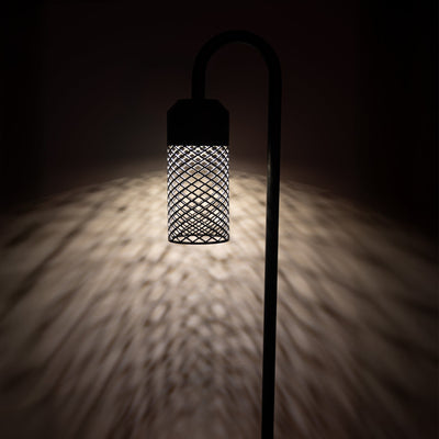 Stellato Aluminium Black Bollard Light with Spike