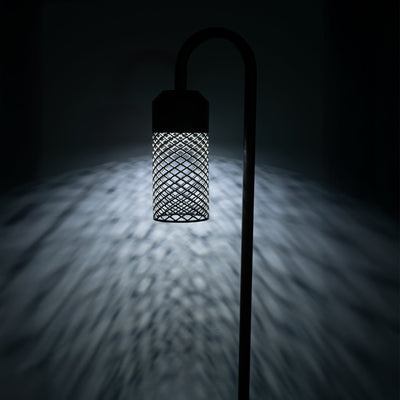 Stellato Aluminium Black Bollard Light with Spike