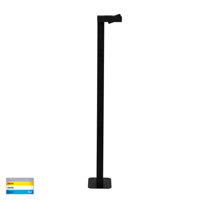 Locu Black Aluminium 1 Light Adjustable Bollard - 790mm