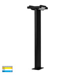 Locu Black Aluminium 2 Light Adjustable Bollard - 790mm