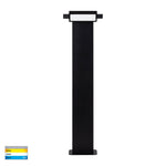 Locu Black Aluminium 2 Light Adjustable Bollard - 790mm