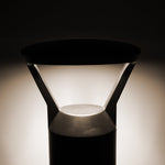 Thema Black Round Bollard - 965mm