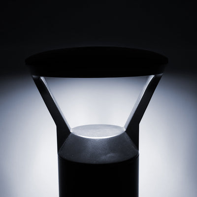 Thema Black Round Bollard - 965mm