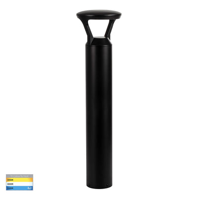 Thema Black Round Bollard - 965mm