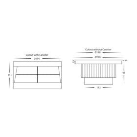KLIP face with screw holes to suit HV1833 range