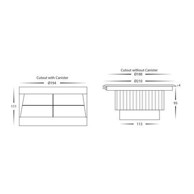 KLIP face with screw holes to suit HV1833 range