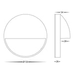 VEKO Surface Mounted Step Light with Eyelid