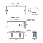 Corba Recessed Brick Light with Cover