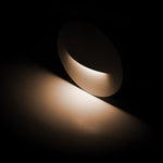 Lisca Round Black Surface Mounted Step Light