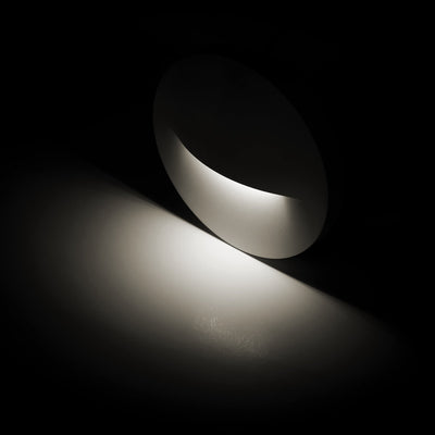 Lisca Round Black Surface Mounted Step Light