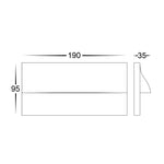 Lisca Rectangular Surface Mounted Step Light