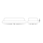 Muovi Polycarbonate Large Oval Bunker Light