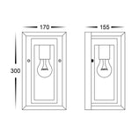 Felix Black Wall Light