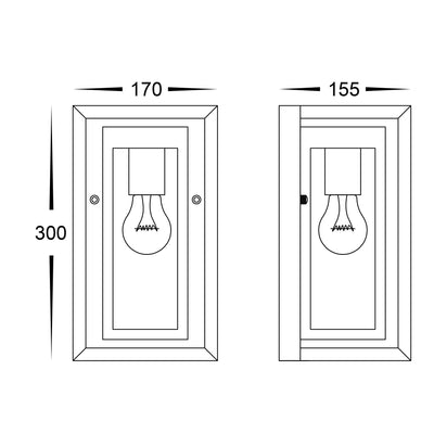 Felix Black Wall Light