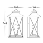 Odin Black Wall Light
