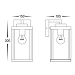 Micah Black Wall Light
