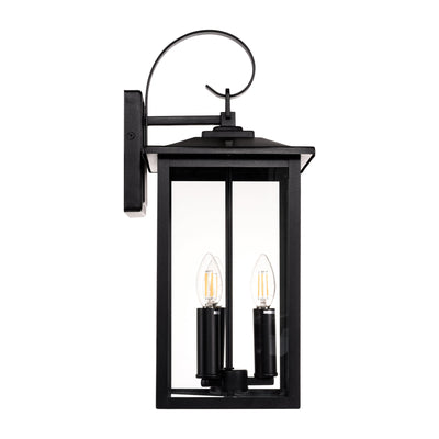Madix Black Wall Light