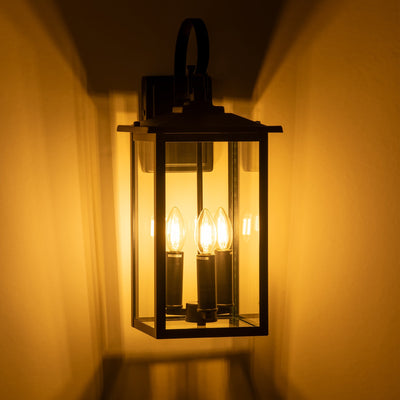Madix Black Wall Light