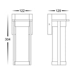 Ashton Black Wall Light