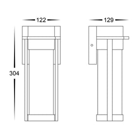 Ashton Black Wall Light