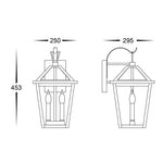 Karter Black Wall Light