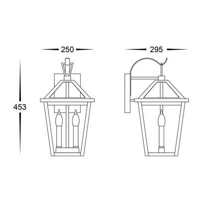 Karter Black Wall Light