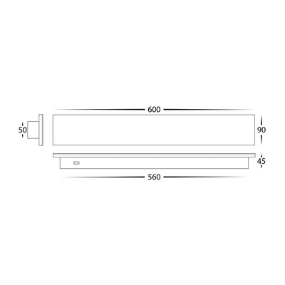BARLINE 600mm Surface Mounted Barline Wall Light