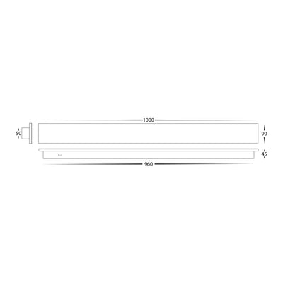 BARLINE 1000mm Surface Mounted Barline Wall Light