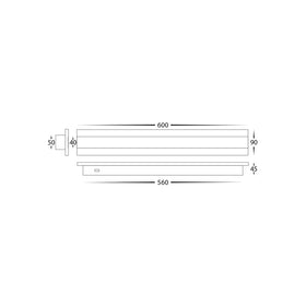 BARLINE 600mm Surface Mounted Barline Wall Light