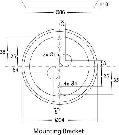 Halo TRI Colour LED Wall Light