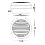Lasi Round Surface Mounted Wall Light
