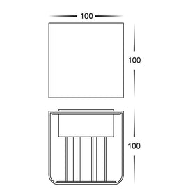 Versa Up & Down Square Wall Light