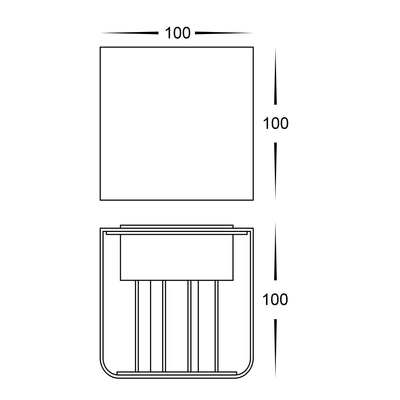 Versa Up & Down Square Wall Light