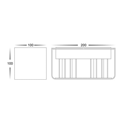 Versa Up & Down Square Wall Light