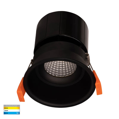 Prime Coloured Fixed Deep Downlight 76mm Cutout Black