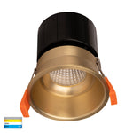 Prime Coloured Fixed Deep Downlight 76mm Cutout Brass