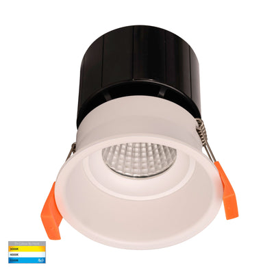 Prime Coloured Fixed Deep Downlight 76mm Cutout White