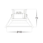 IC4 Cap to suit Downlights