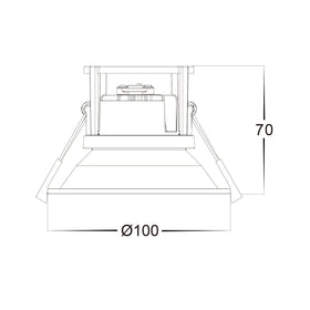 IC4 Cap to suit Downlights