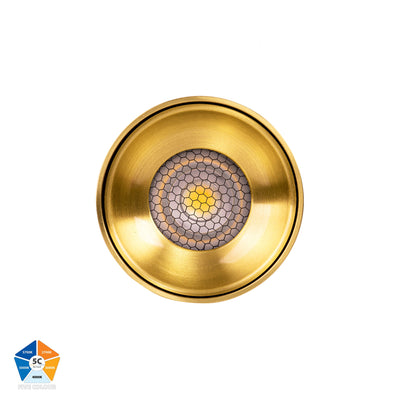 Nella Brass Coloured Surface Mounted Round Downlight