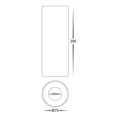 Nella Brass Coloured Surface Mounted Round Downlight