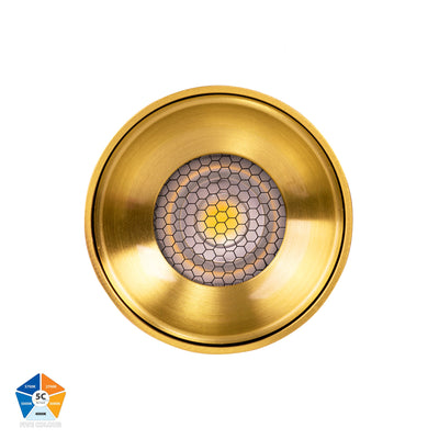 Nella Brass Coloured Surface Mounted Round Downlight