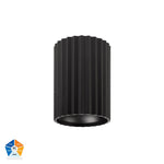 Nella Black Surface Mounted Round Downlight
